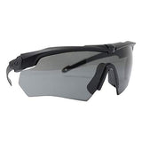ESS Crossbow Suppressor 2X Ballistic Eyeshield Kit – Black Frames / Clear & Smoke Gray Lenses (EE9007-03)