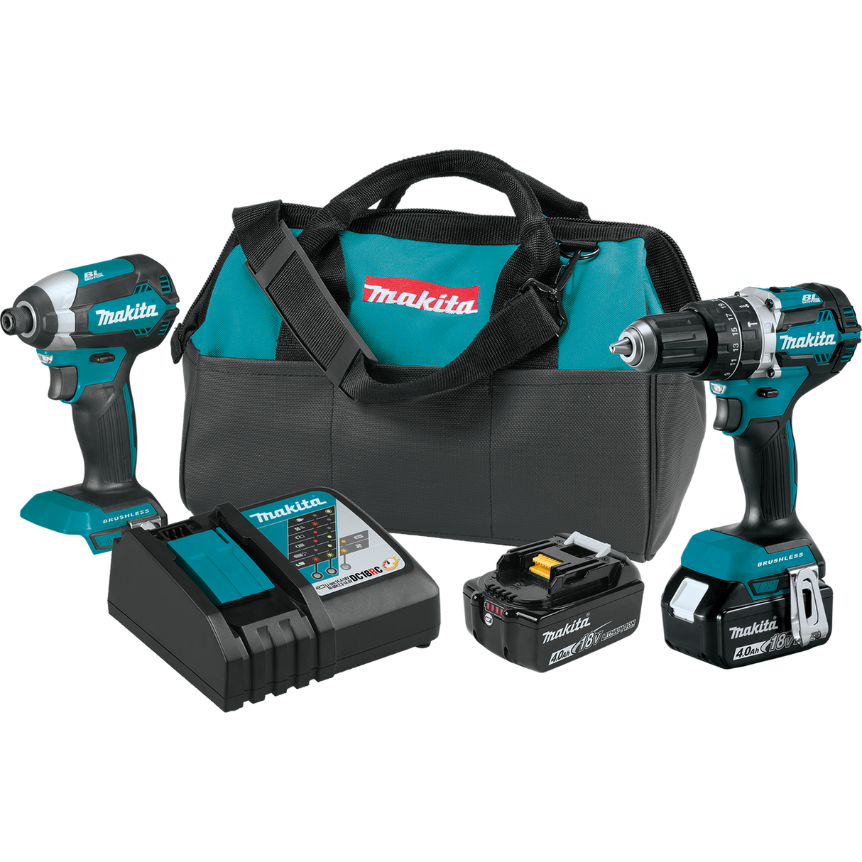 18V LXT® Lithium‑Ion Brushless Cordless 2‑Pc. Combo Kit (4.0Ah)