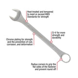 Sunex 97010A 10-Pc Sae Raised Panel Jumbo Combi Wrench Set