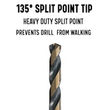 Drill America POUCSNPT5 5 Piece NPT Pipe Tap Set (1/8""