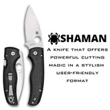 Spyderco C229GP Shaman Signature Knife with 3.58" CPM S30V Stainless Steel Blade