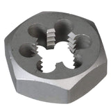 Drill America DWTHXNPT-SET 6 Piece NPT Carbon Steel Hex Pipe Die Set 1/8" - 1"