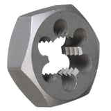 Drill America DWTHXNPT-SET 6 Piece NPT Carbon Steel Hex Pipe Die Set 1/8" - 1"