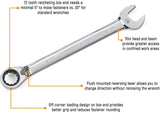 GEAR WRENCH 9509N 13 Pc Ratcheting Wrench Set
