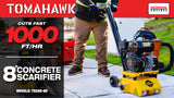 8-Inch Steel Wire Brush Drum Scarifier Attachment