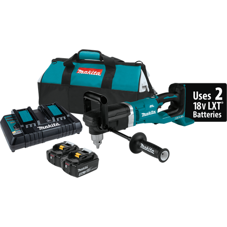 36V (18V X2) LXT® Brushless 1/2" Right Angle Drill Kit (5.0Ah)