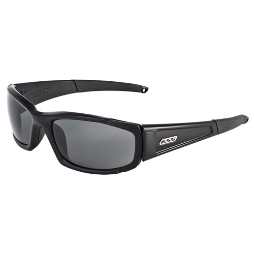 ESS CDI Ballistic Sunglasses – Black Frame / Clear & Smoke Gray Lenses (740-0296)