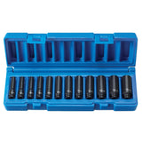 Grey Pneumatic 9712MDG 1/4" Drive Deep Length Magnetic Impact Set