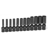 Grey Pneumatic 9712UMD 1/4" Drive Deep Length Surface Drive Universal Set