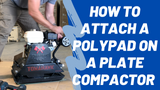 Polyurethane Paver Pad for TPC80 Plate Compactor Brick Paver Compaction