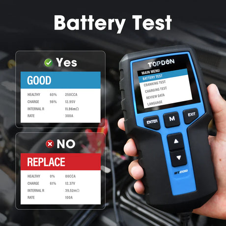 Topdon BT200 12V Battery 12V/24V System Tester