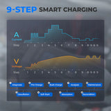 Topdon TB8000 8A Smart Battery Charger Li Wet Gel Mf Cal Efb Agm