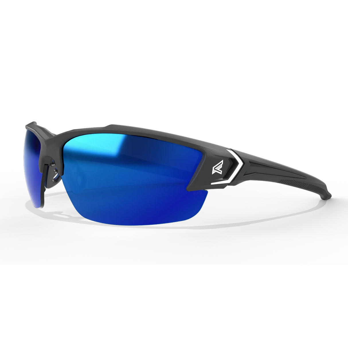 Edge Eyewear TSDKAP218-G2 Khor G2 Safety Glasses Black Frame with Red Logo Smoke Lens