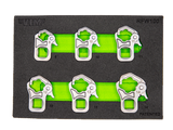 VIM Tools RFW100 6 Piece 3/8 Drive Ratcheting Flare Nut Wrench Set