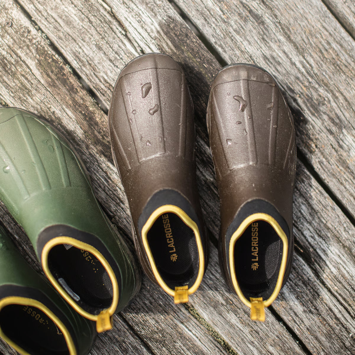 LaCrosse 612441 Men's Alpha Muddy 4.5" Rubber Boots Brown