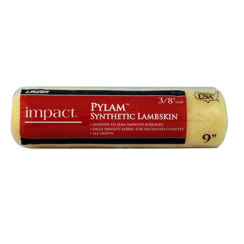 Linzer RC 143 0900 9" Impact Pylam Synthetic Lambskin Roller Cover 3/8" Nap