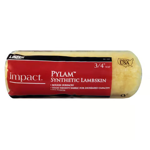Linzer RC 145 0900 9" Impact Pylam Synthetic Lambskin Roller Cover 3/4" Nap