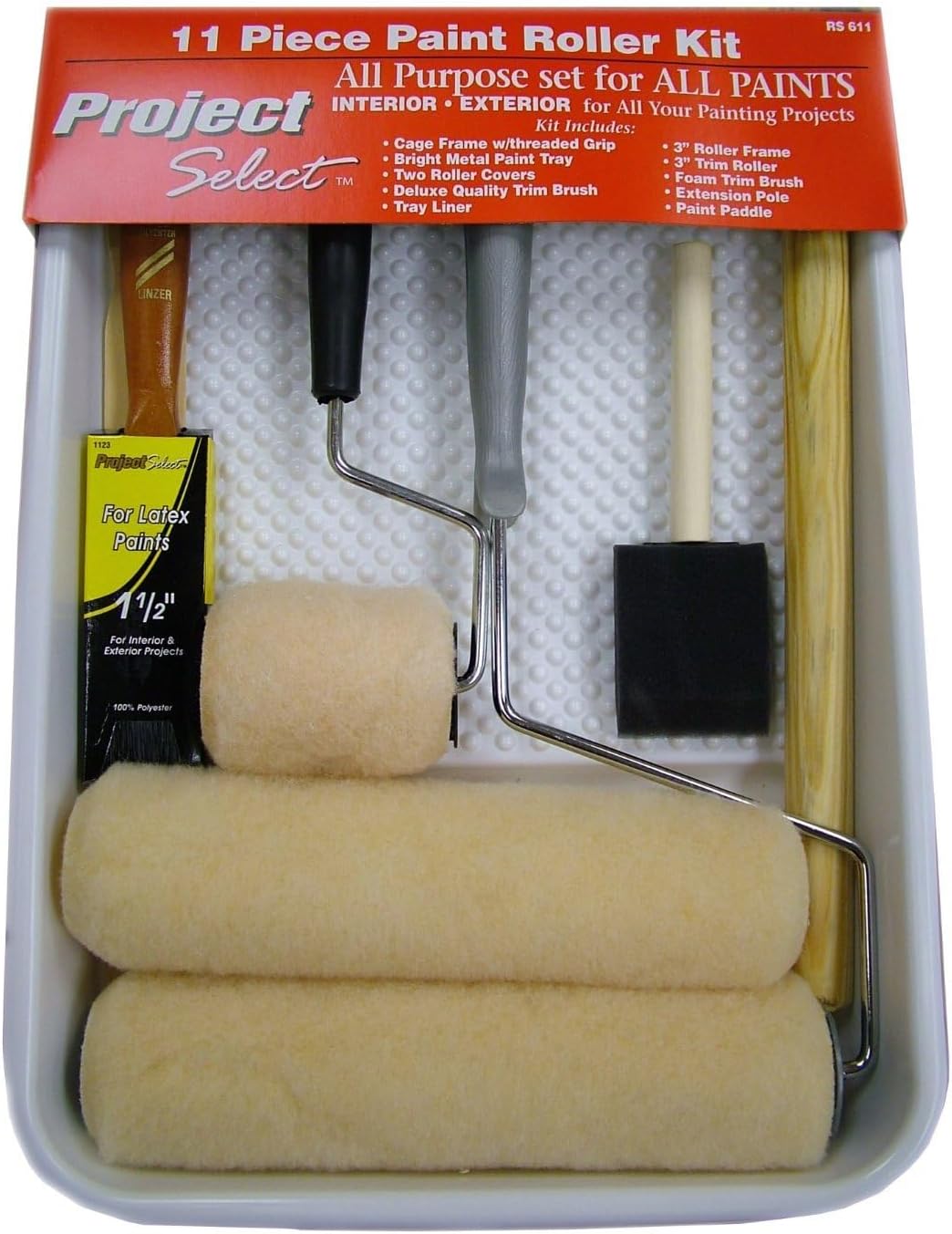 Linzer RS 611 0900 11 Piece Roller and Tray Set