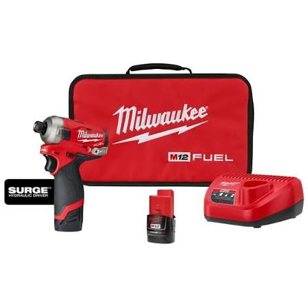 Milwaukee M12 FUEL SURGE 1/4" Hex Hydraulic Driver Kit – 2551-22