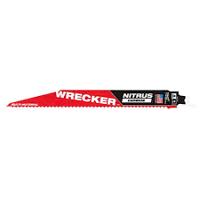 Milwaukee 9 in. 6 TPI Carbide-Tooth The TORCH Metal-Cutting SAWZALL Blade (1 PK) – 48-00-5272