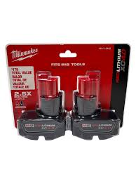 Milwaukee M12 REDLITHIUM XC4.0 Battery 2-Pack – 48-11-2442