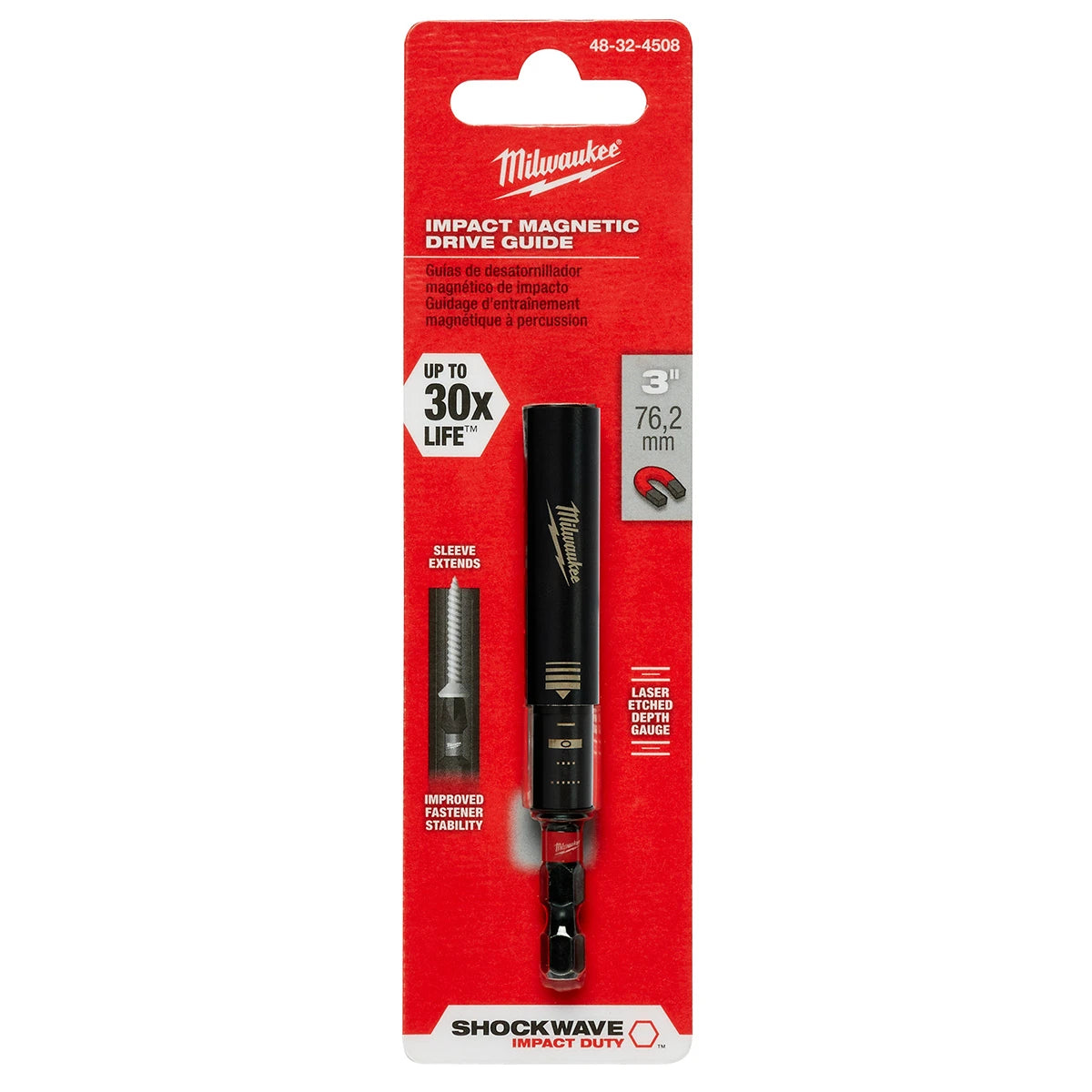Milwaukee SHOCKWAVE Impact Duty Driver Bit / Accessory – 48-32-4508