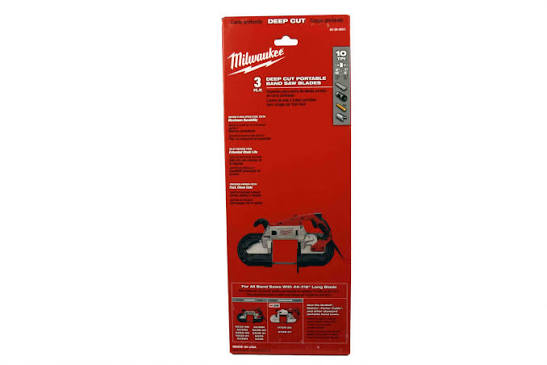 Milwaukee 10 TPI Standard/Deep-Cut Portable Band Saw Blade 3PK – 48-39-0501