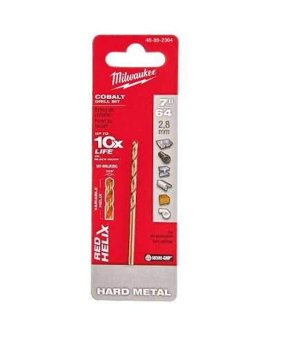 Milwaukee 7/64 in. Cobalt RED HELIX Drill Bit – 48-89-2304