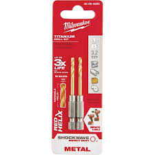 Milwaukee SHOCKWAVE RED HELIX Titanium Drill Bit – 48-89-4605