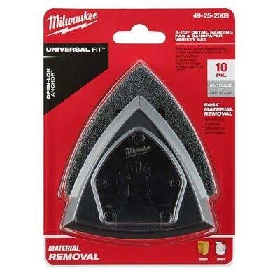 Milwaukee 3-1/2 in. Oscillating Sandpaper Accessory Kit 10PC – 49-25-2009