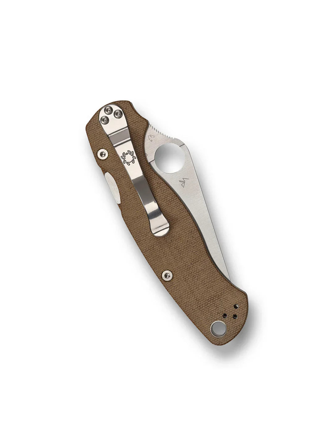 Spyderco C81MPCW2 Para Military 2 Brown Canvas Micarta CPM Cru-Wear
