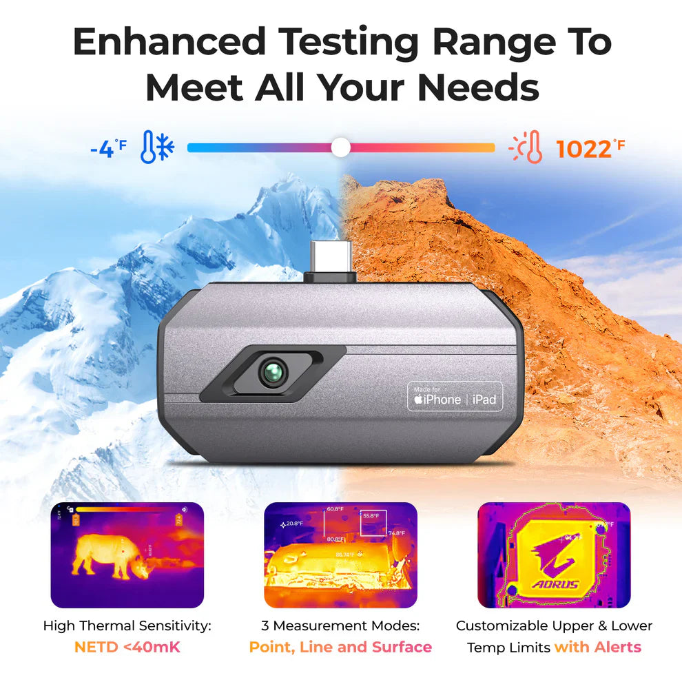 Topdon TC002C Thermal Imaging Camera Designed For Ios