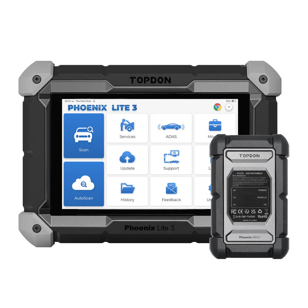 Topdon PXLITE3 Phoenix Lite 3 - 8 Oe-Level Scan Tool Service Functions