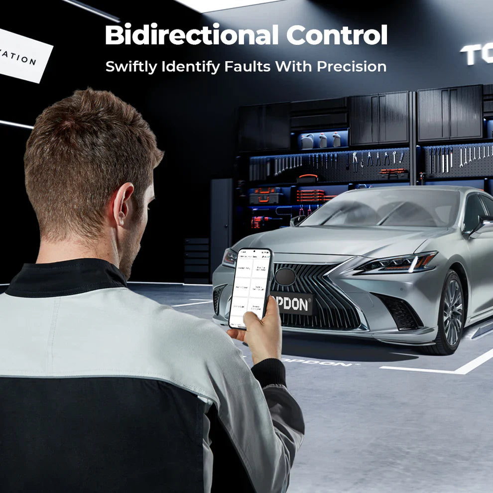 Topdon Scanpro Pocket-Size Bluetooth Scan Tool W/Bi-Directional Controls