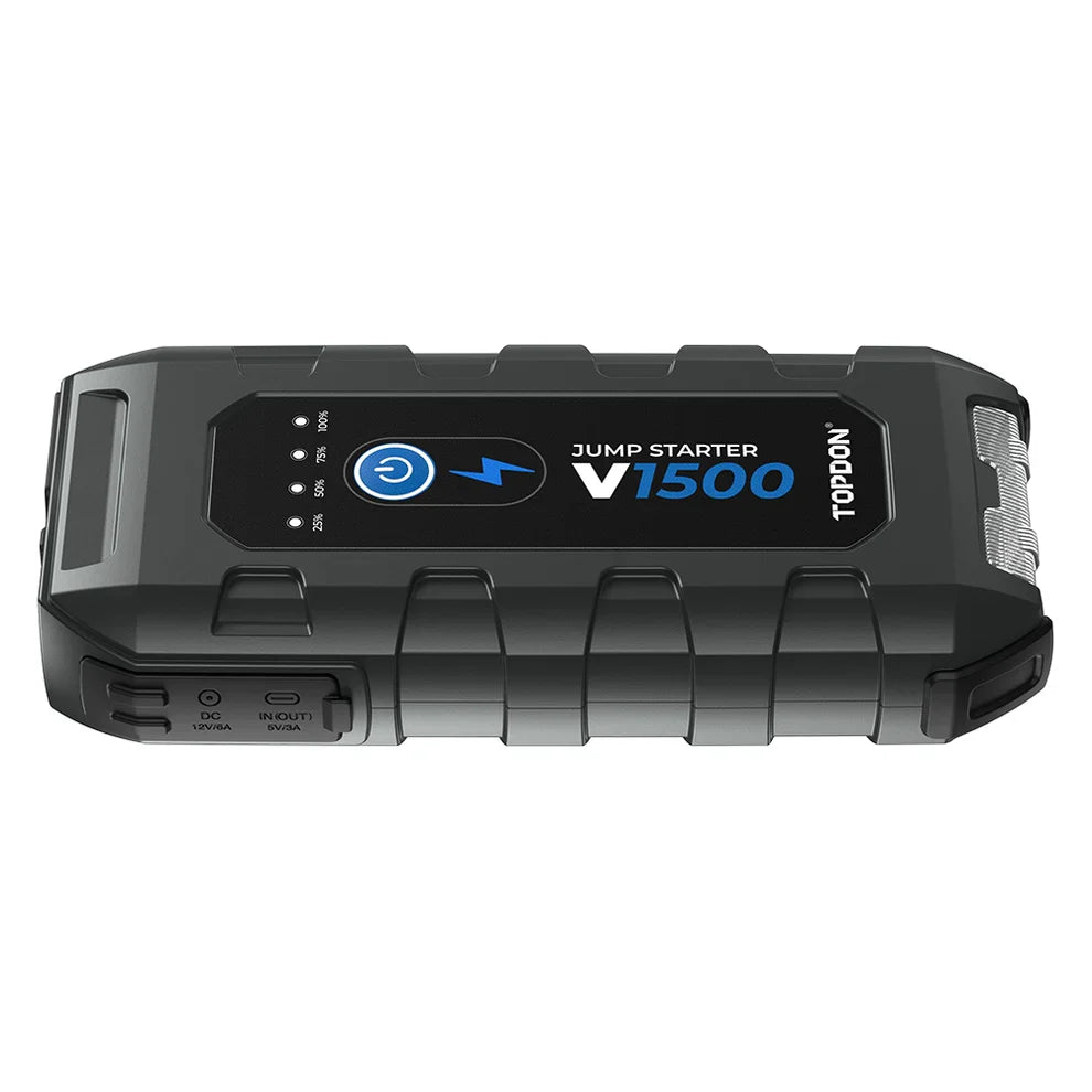 Topdon V1500A Jump Starter Booster Power Bank Flashlight
