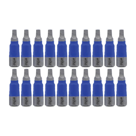 Wiha 70065 TerminatorBlue Impact Bit Square #2 - 1 Inch - 20 Pack