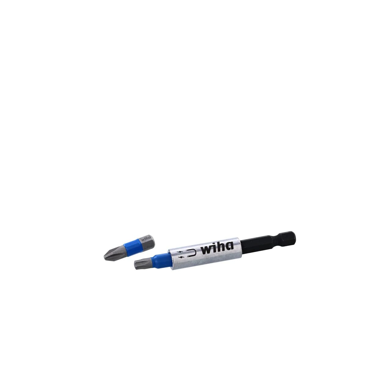 Wiha 70098 8 Piece BitBuddy TerminatorBlue Impact Bit Set With Magnetic Bit Holder - 1 Inch Bits