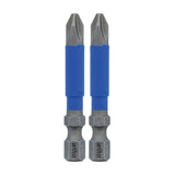 Wiha 70202 TerminatorBlue Impact Bit Phillips #2 - 2 Inch - 2 Pack