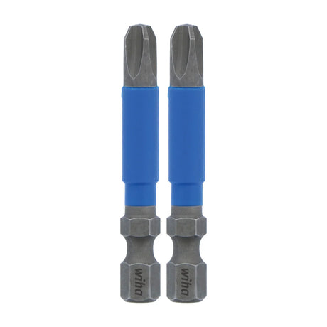 Wiha 70203 TerminatorBlue Impact Bit Phillips #3 - 2 Inch - 2 Pack