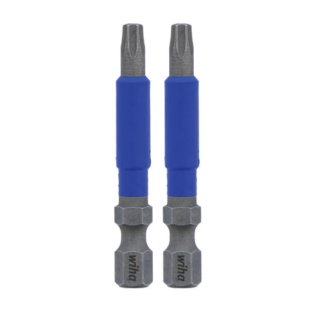 Wiha 70218 TerminatorBlue Impact Bit Torx T15 - 2 Inch - 2 Pack
