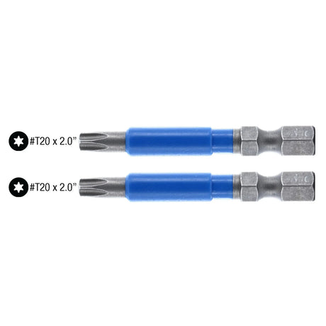 Wiha 70220 TerminatorBlue Impact Bit Torx T25 - 2 Inch - 2 Pack