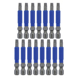 Wiha 70265 TerminatorBlue Impact Bit Square #2 - 2 Inch - 15 Pack