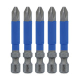 Wiha 70269 TerminatorBlue Impact Bit Phillips #2 - 2 Inch - 5 Pack