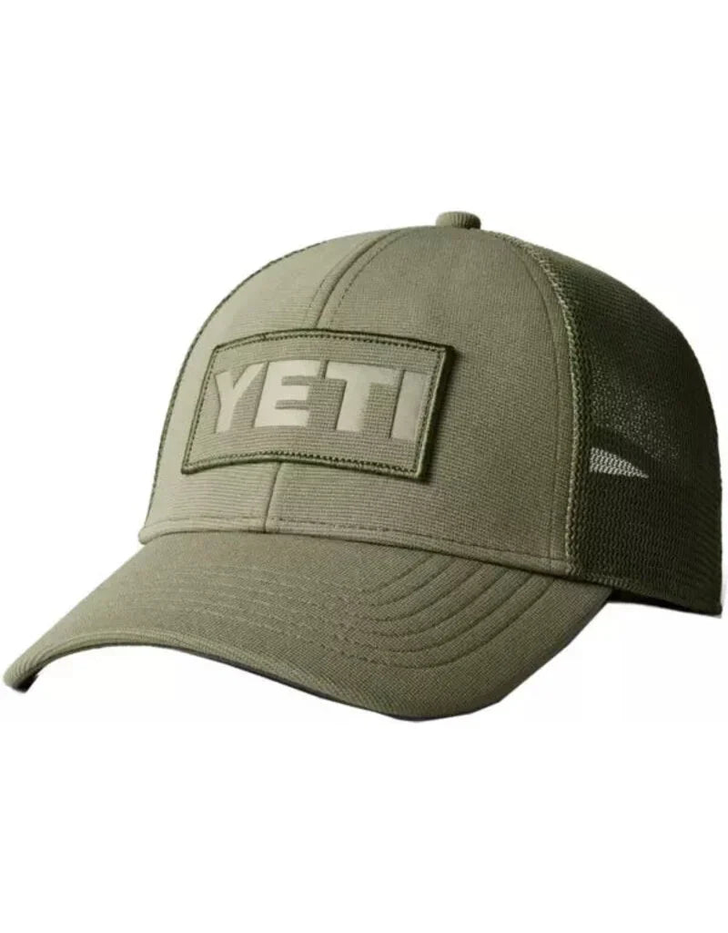 Yeti Core Patch Trucker Hat Olive on Olive