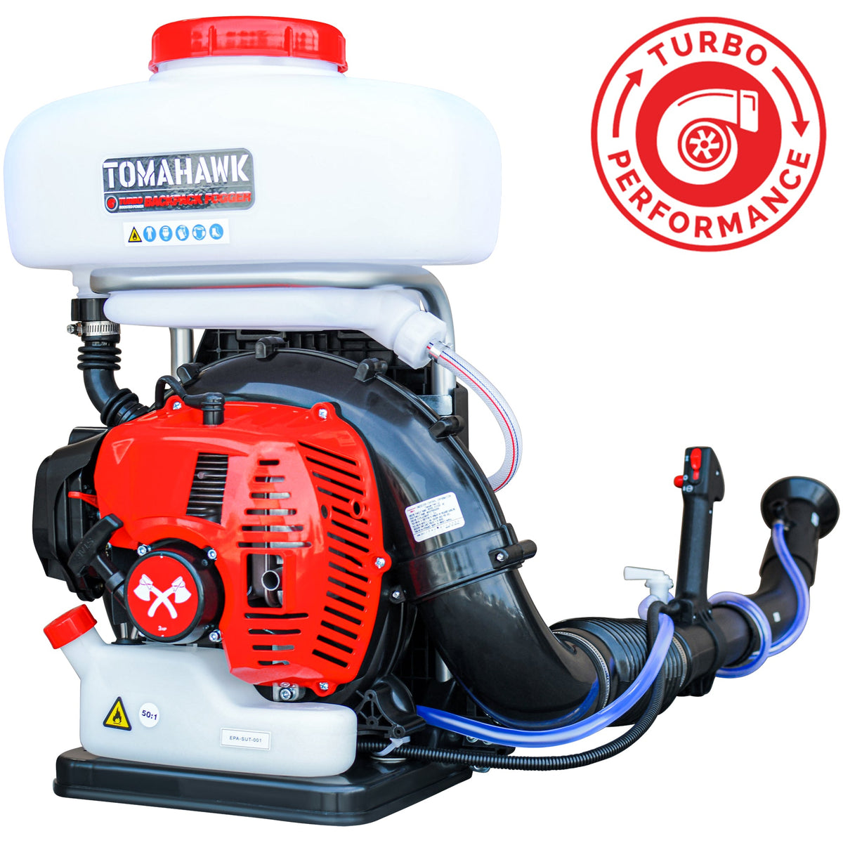 3.7 Gal Turbo Boosted Backpack Mosquito Fogger Leaf Blower for Pest Co ...
