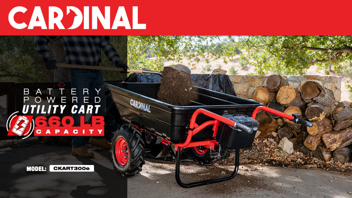 Heavy Duty Electric Utility Cart 40V Battery-Powered Wheelbarrow 660-lb. Bucket Capacity