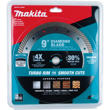 9" Diamond Blade, Turbo, General Purpose