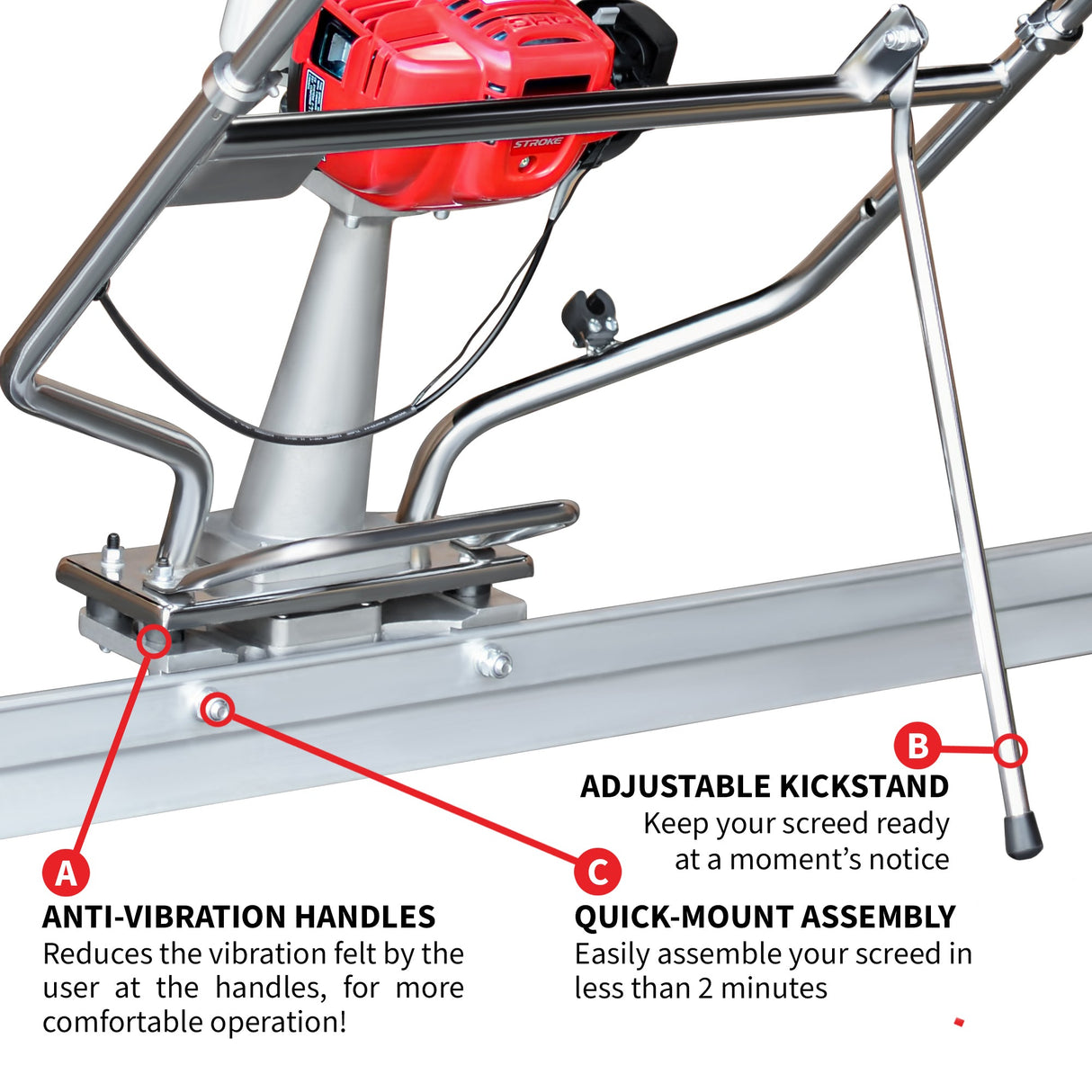 Tomahawk PRO Series Honda Concrete Power Screed Three Magnesium Blade Bundle (Choose 3 Boards)