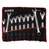 Sunex 97010A 10-Pc Sae Raised Panel Jumbo Combi Wrench Set