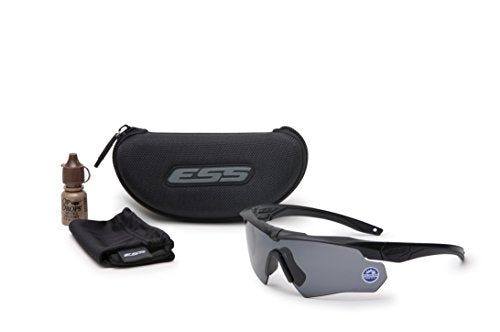 ESS Crossbow Suppressor Ballistic Eyeshield Kit – Black / Clear & Smoke Gray Lenses (740-0494)
